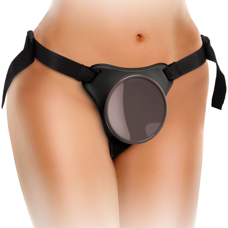 King Cock Elite Deluxe Adjustable Harness Kit Ring With Testicles & Dildo 20.3 Cm