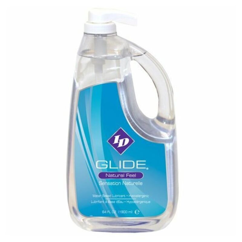 Id Glide Water Based Lubricant + Hypoallergenic Natural Feel 1900 Ml
