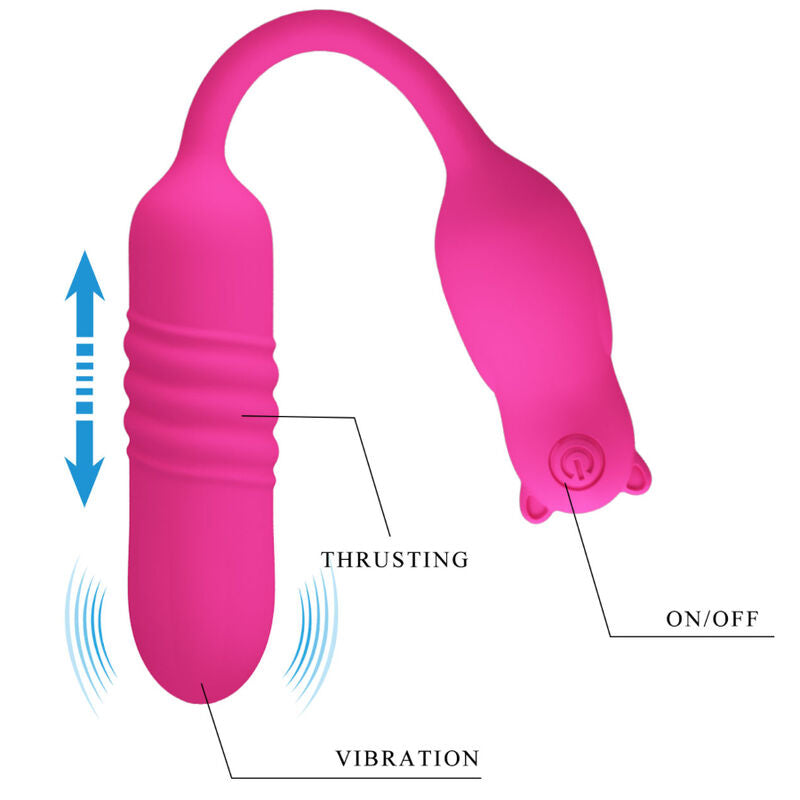 Pretty Love Flirtation Pretty Love - Nobikuma Pink Silicone Vibrating Bullet