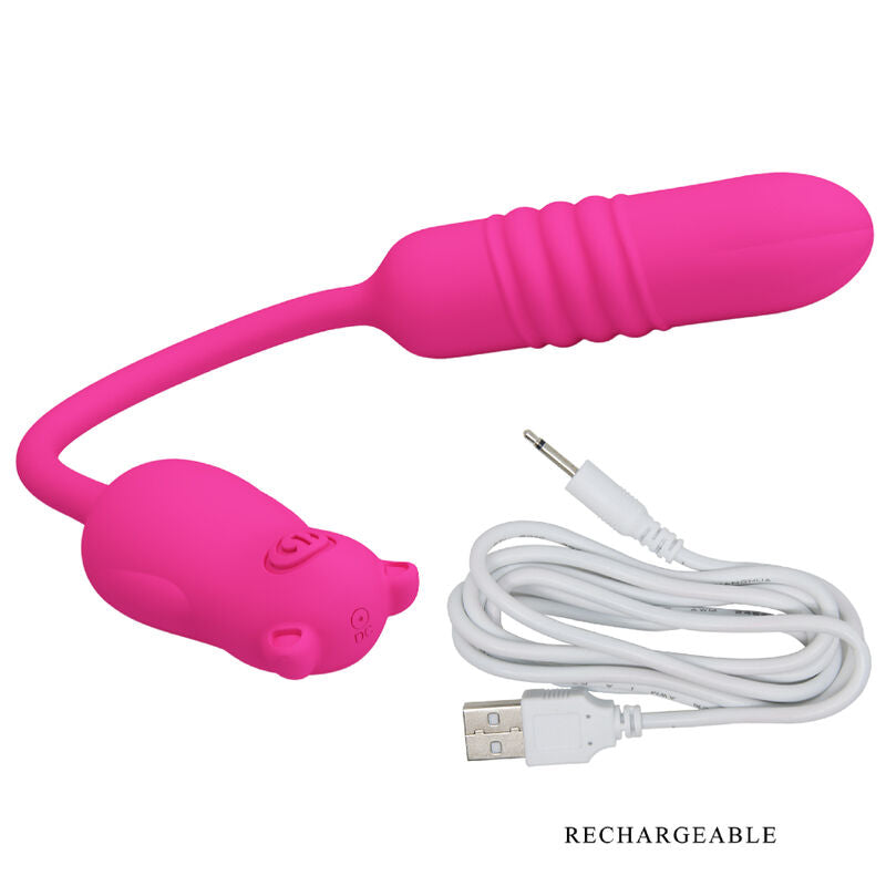 Pretty Love Flirtation Pretty Love - Nobikuma Pink Silicone Vibrating Bullet