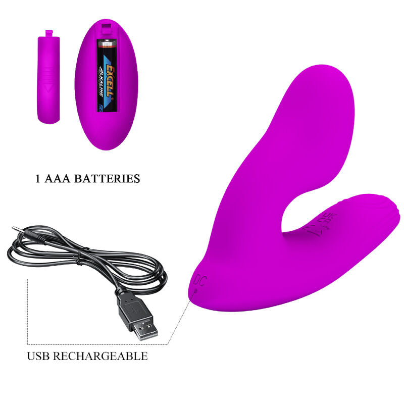 Pretty Love Melvin Clitoris Massager With Remote Control