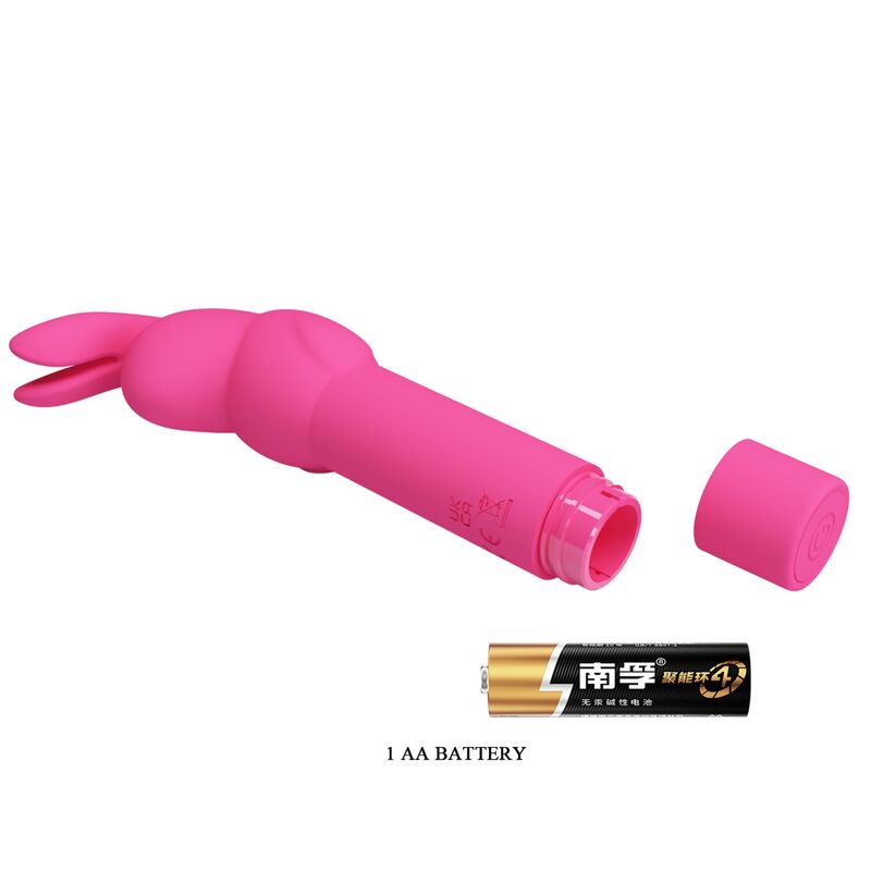 Pretty Love Gerardo Fuschia Rabbit Silicone Vibrator