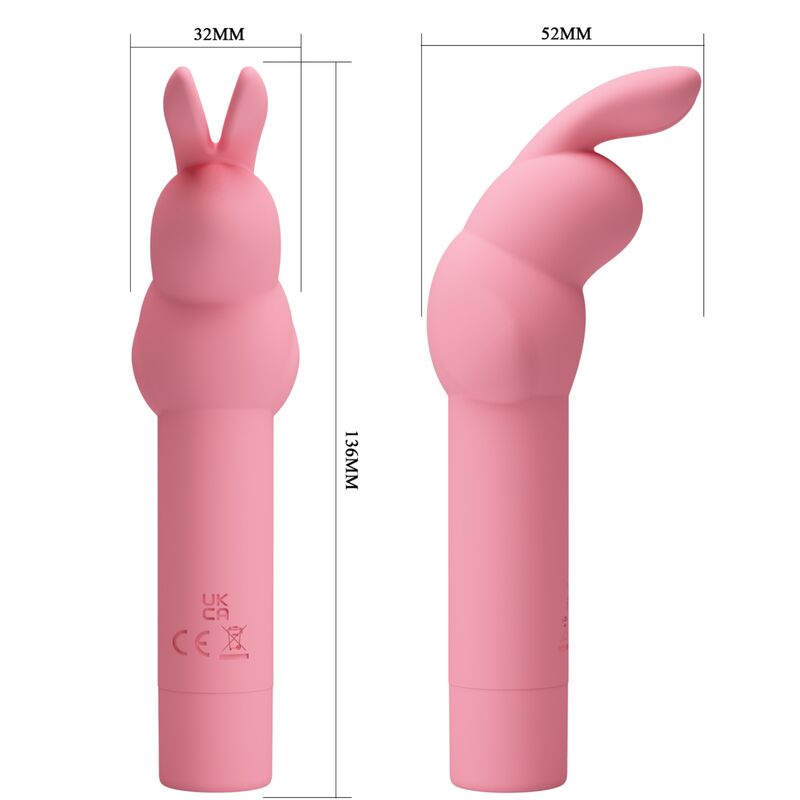 Pretty Love Gerardo Pink Rabbit Silicone Vibrator