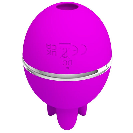 Pretty Love Flirtation Pretty Love - Gemini Ball Purple Round Silicone Vibrator