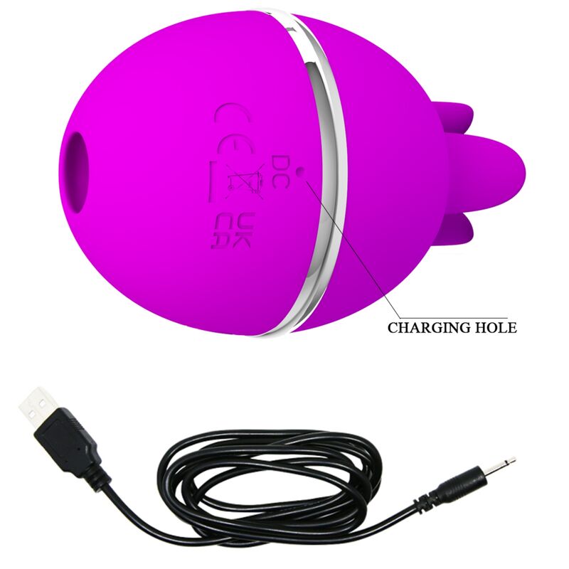 Pretty Love Flirtation Pretty Love - Gemini Ball Purple Round Silicone Vibrator