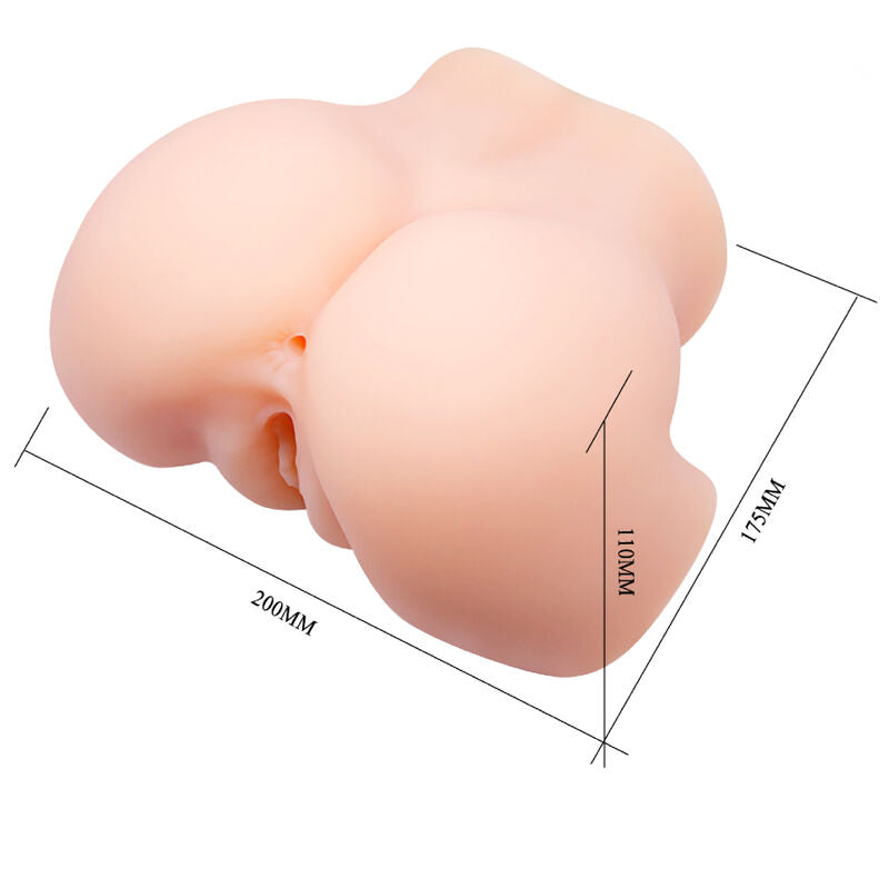 Crazy Bull Realistic Vagina And Anus Double Vibration