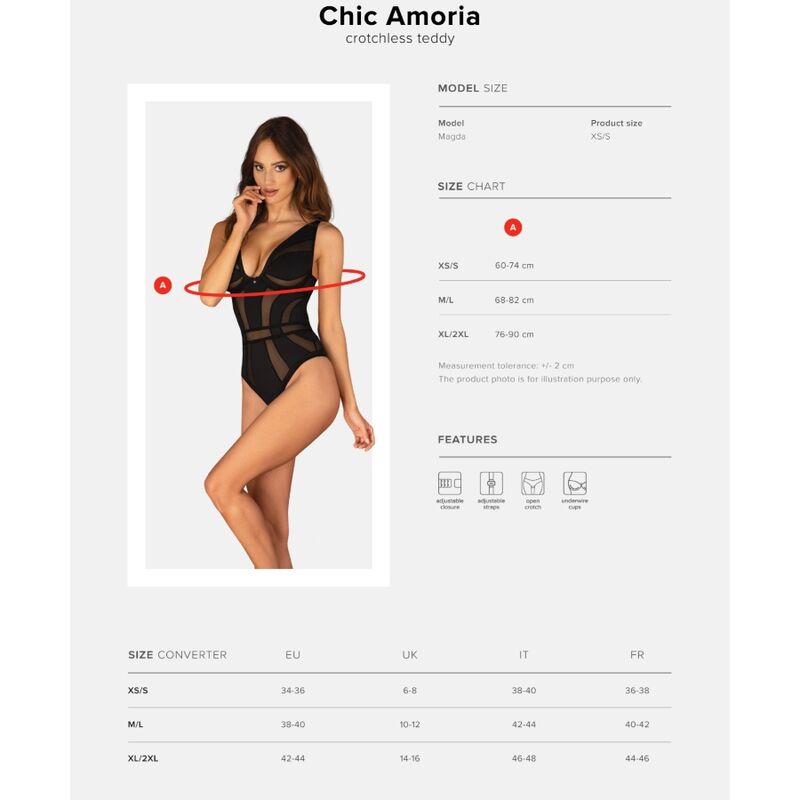 Obsessive Teddies Obsessive - Chic Amoria Teddy Xs/S