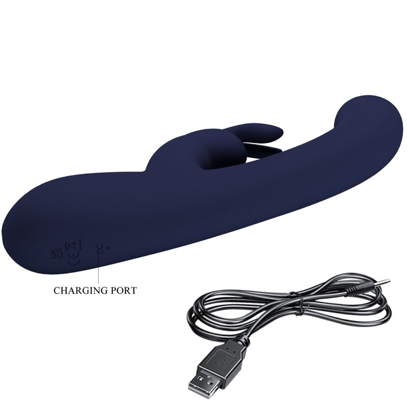 Pretty Love Lamar Rabbit Vibrator Blue G-Spot