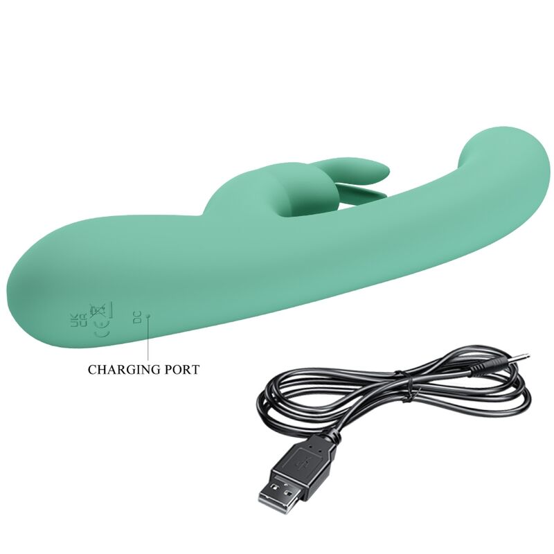 Pretty Love Led Pretty Love - Lamar Rabbit Vibrator & Green G-Spot
