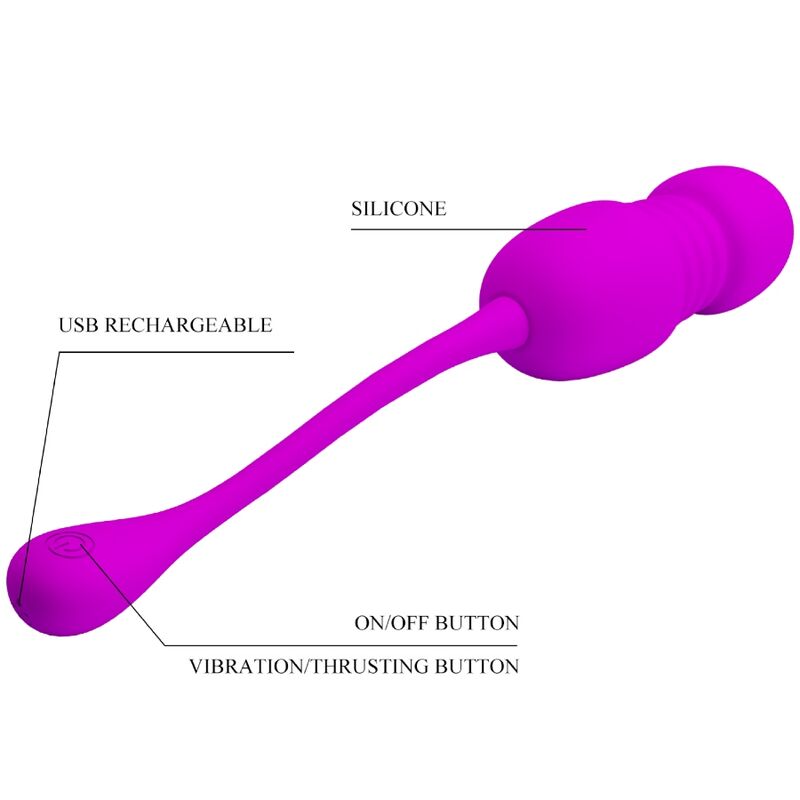 Pretty Love C-Type Pretty Love - Callie Purple Rechargeable Vibrating Egg