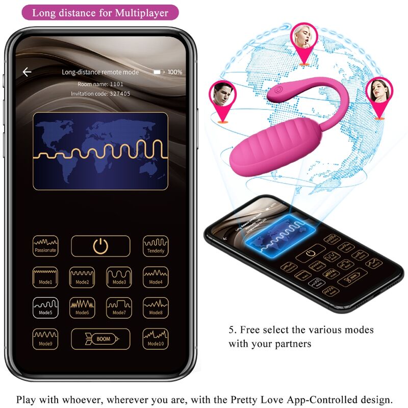 Pretty Love Catalina Pink Rechargeable Vibrating Egg