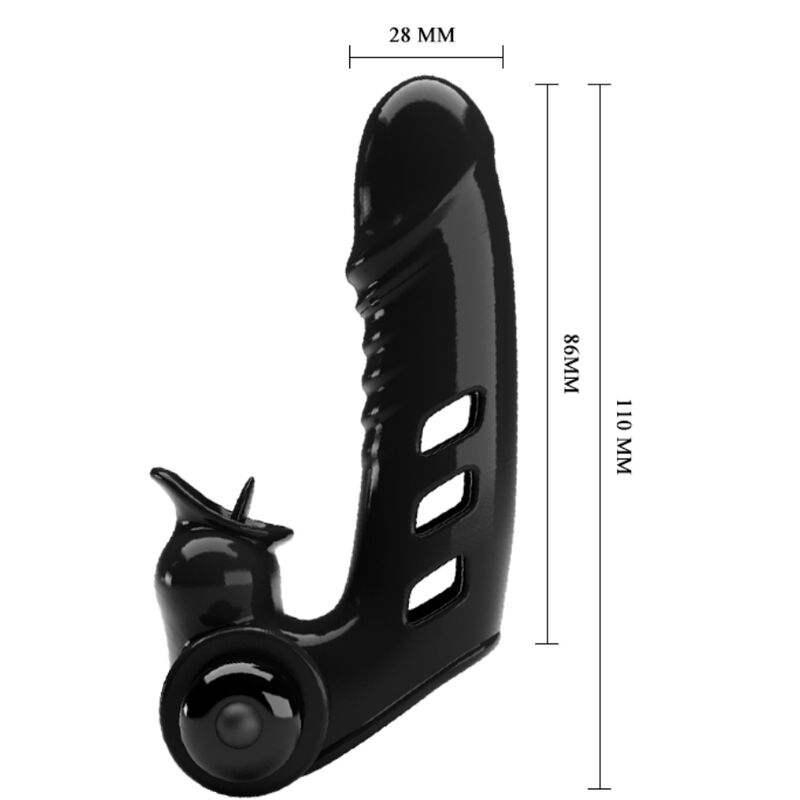 Pretty Love Male Pretty Love - Corbin Black Vibrator Finger Cover