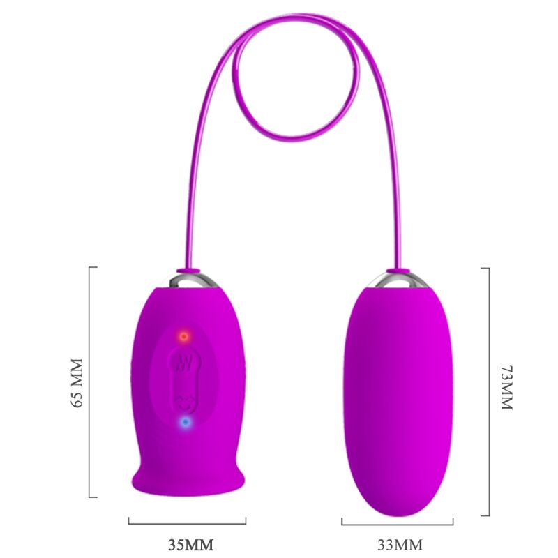 Pretty Love Flirtation Pretty Love - Daisy Dual Egg Rechargeable Vibrator Purple