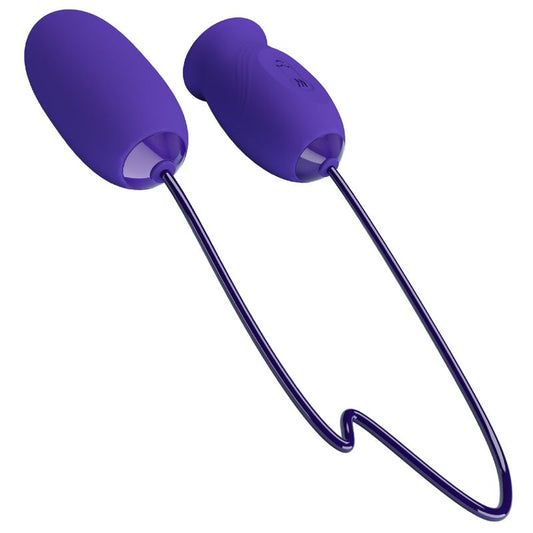 Pretty Love Daisy-Youth Vibrating Egg and Licking Stimulator Purple