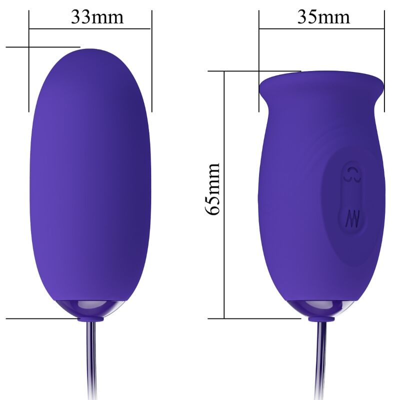 Pretty Love Daisy-Youth Vibrating Egg and Licking Stimulator Purple