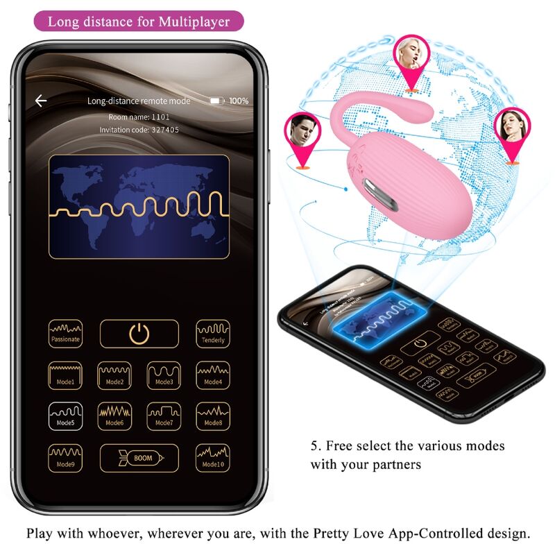 Pretty Love Doreen Pink Rechargeable Vibrating Egg