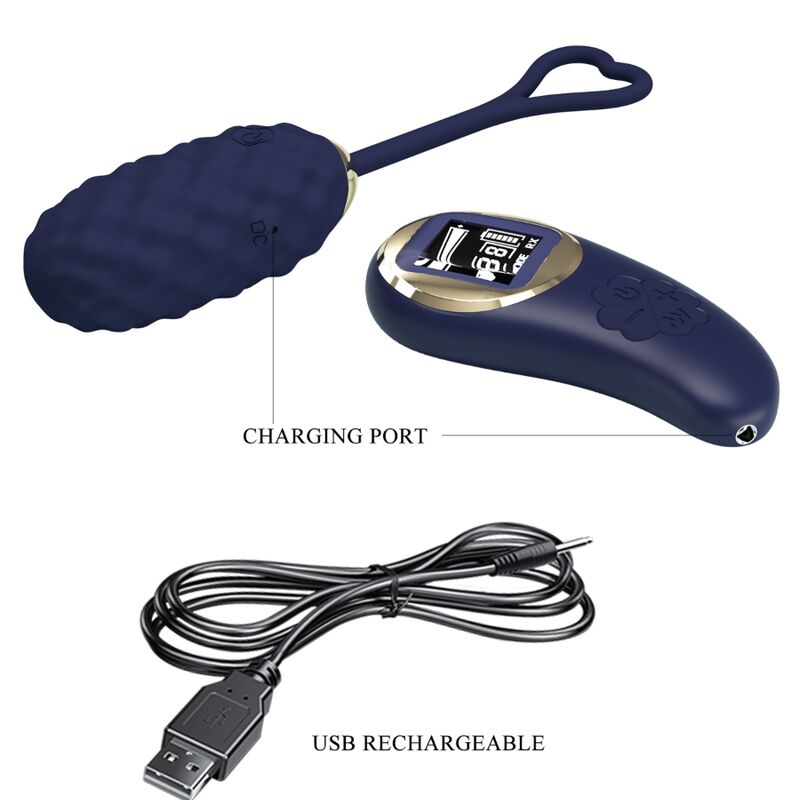 Pretty Love Vivian Blue Remote Control Vibrating Egg