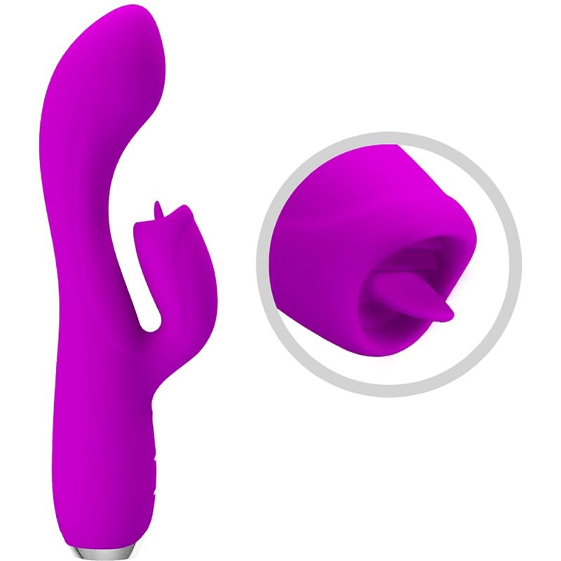 Pretty Love C-Type Pretty Love - Gloria Rechargeable Rabbit Vibrator-Waterproof Purple