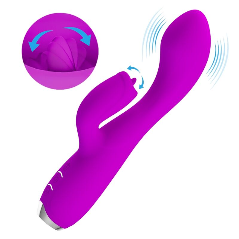Pretty Love C-Type Pretty Love - Gloria Rechargeable Rabbit Vibrator-Waterproof Purple