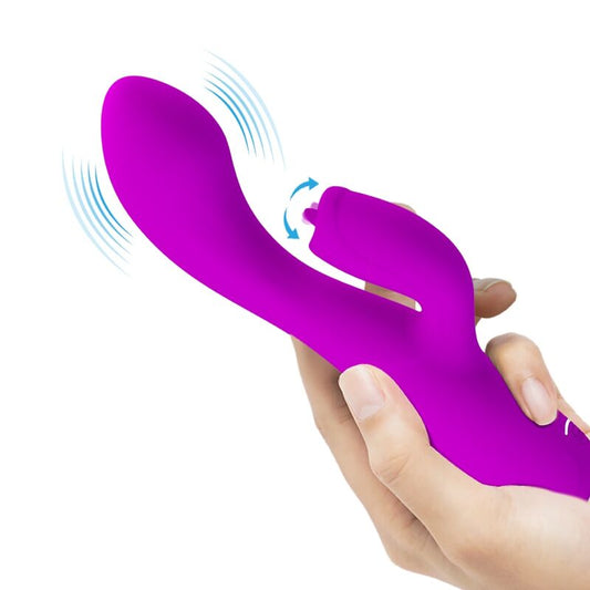 Pretty Love C-Type Pretty Love - Gloria Rechargeable Rabbit Vibrator-Waterproof Purple