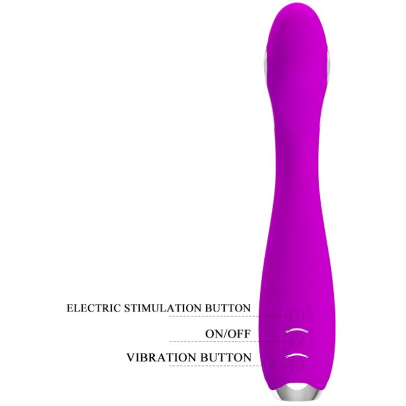 Pretty Love Flirtation Pretty Love - Hector Rechargeable Electroshock Vibrator Waterproof Purple