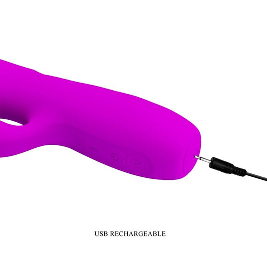 Pretty Love Flirtation Pretty Love - Melanie Purple Rechargeable Rabbit Vibrator