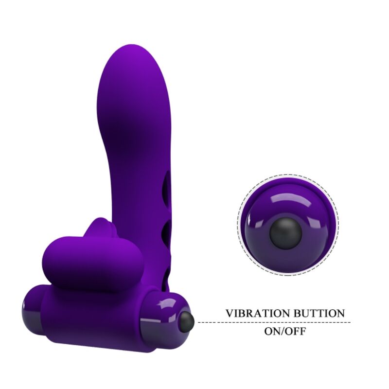 Pretty Love Male Pretty Love - Orlando Purple Vibrator Finger Cover