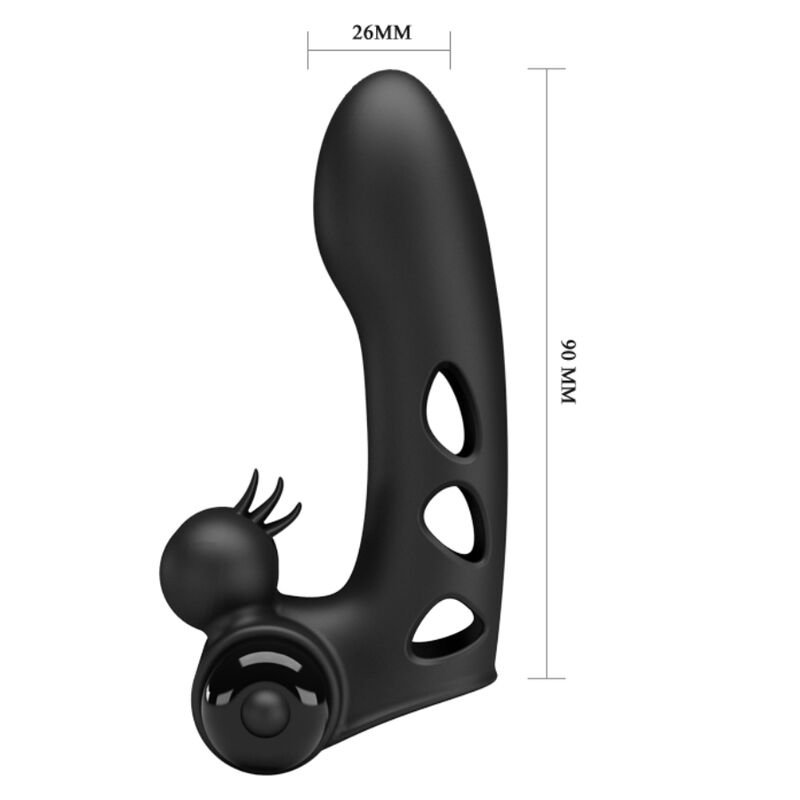 Pretty Love Male Pretty Love - Orlando Black Vibrator Finger Cover