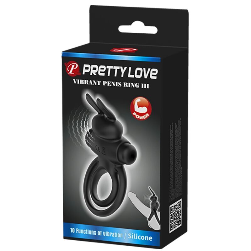 Pretty Love Male Pretty Love - Vibrator Iii Rabbit Ring For Black Penis