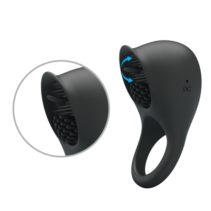 Pretty Love Male Pretty Love - Vibrating Penis Ring With Black Tongue