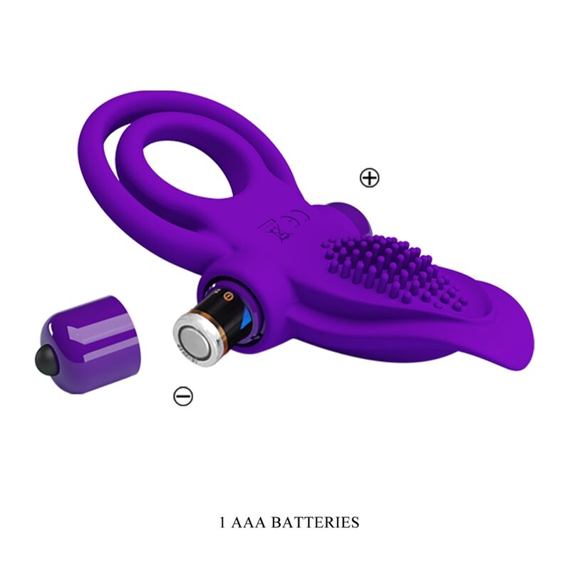 Pretty Love Male Pretty Love - Purple Vibrating Penis Ring