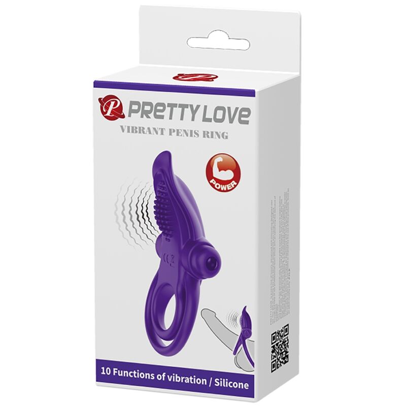 Pretty Love Male Pretty Love - Purple Vibrating Penis Ring