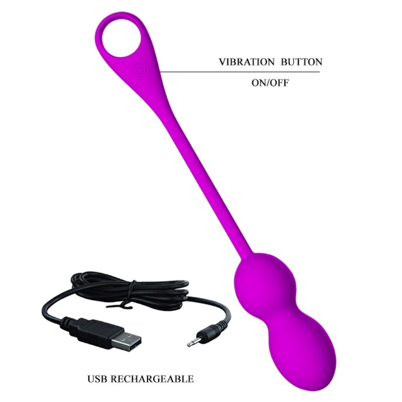 Pretty Love Smart Pretty Love - Elvira Rechargeable Vibrating Balls Purple