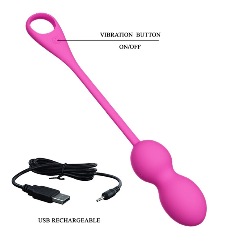 Pretty Love Smart Pretty Love - Elvira Pink Rechargeable Vibrating Balls