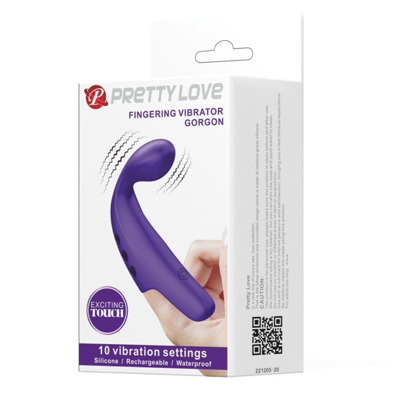 Pretty Love Smart Pretty Love - Gorgon Purple Rechargeable Finger Vibrator