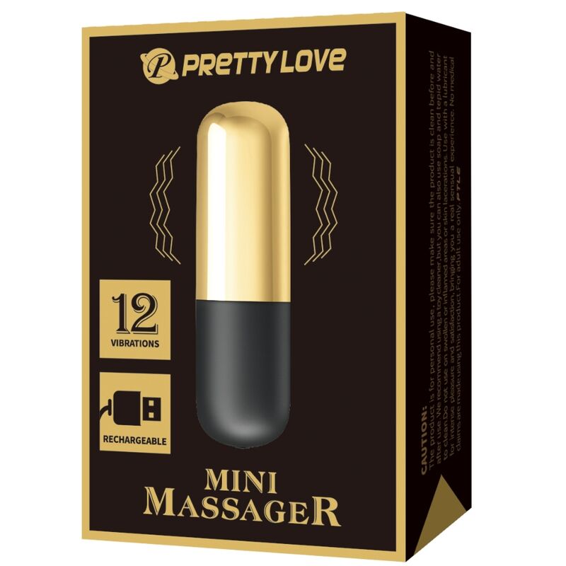Pretty Love Bottom Pretty Love - Golden Rechargeable Bullet Vibrator