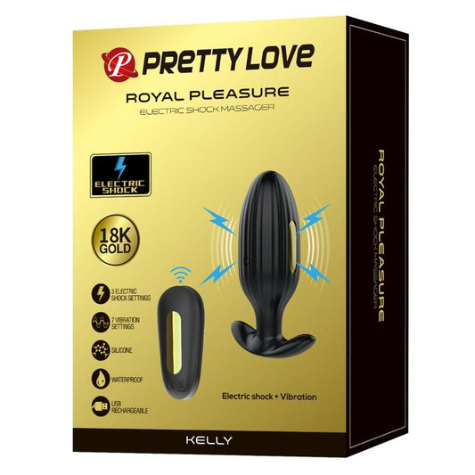 Pretty Love Bottom Pretty Love - Kelly Plug Anal Rechargeable Vibrator Black