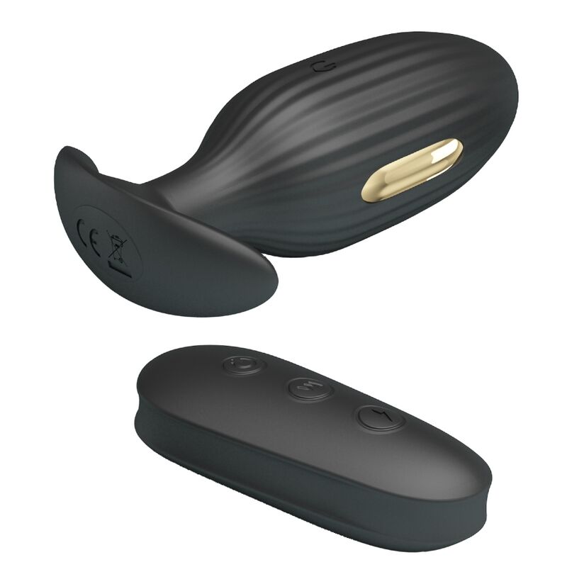 Pretty Love Bottom Pretty Love - Kelly Plug Anal Rechargeable Vibrator Black