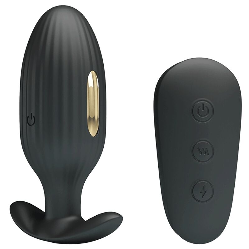 Pretty Love Bottom Pretty Love - Kelly Plug Anal Rechargeable Vibrator Black