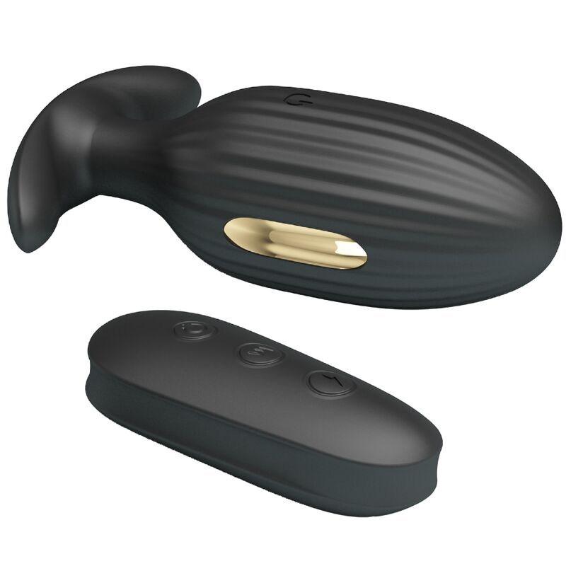 Pretty Love Bottom Pretty Love - Kelly Plug Anal Rechargeable Vibrator Black
