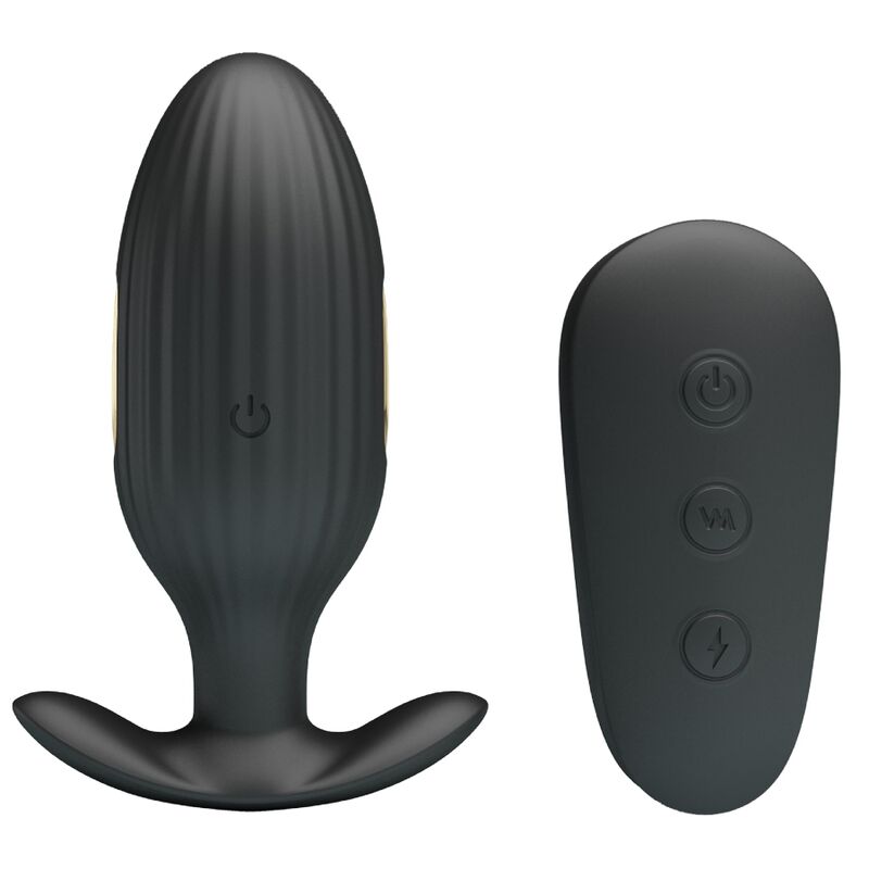 Pretty Love Bottom Pretty Love - Kelly Plug Anal Rechargeable Vibrator Black