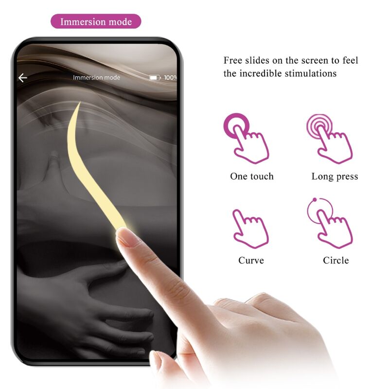 Pretty Love Bottom Pretty Love - Nymph Vibrating Egg App Controlled Purple