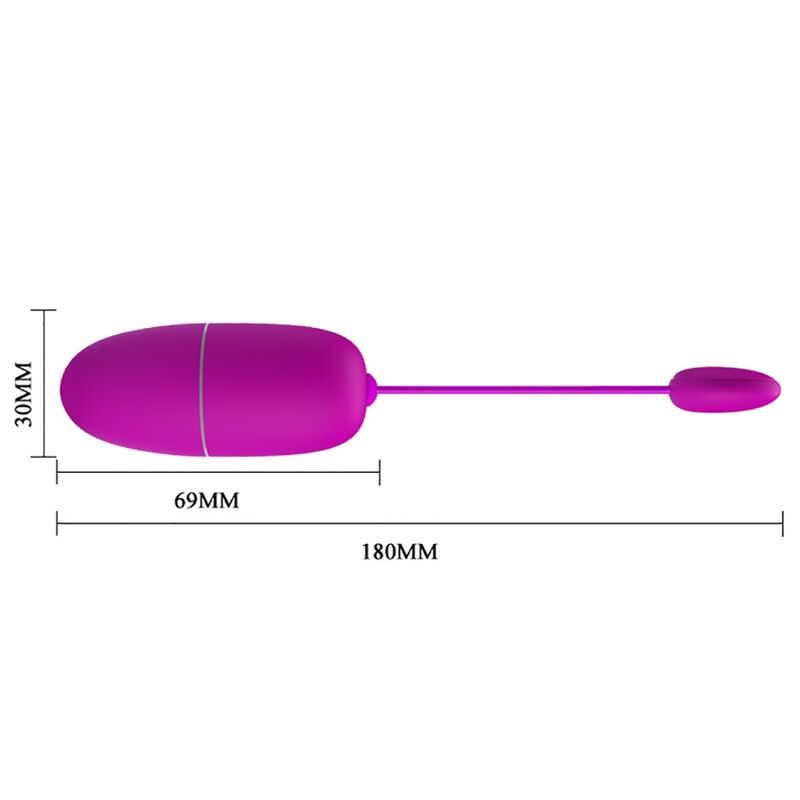 Pretty Love Bottom Pretty Love - Nymph Vibrating Egg App Controlled Purple