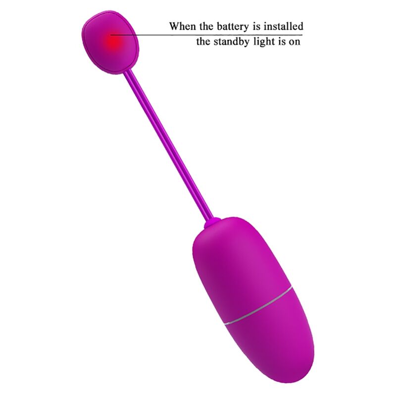 Pretty Love Bottom Pretty Love - Nymph Vibrating Egg App Controlled Purple
