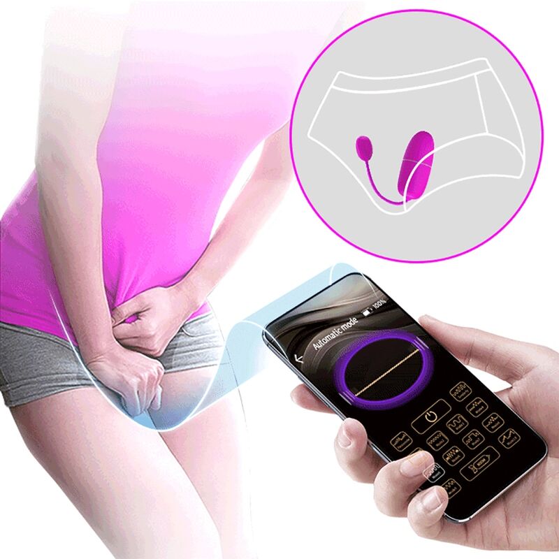 Pretty Love Bottom Pretty Love - Nymph Vibrating Egg App Controlled Purple