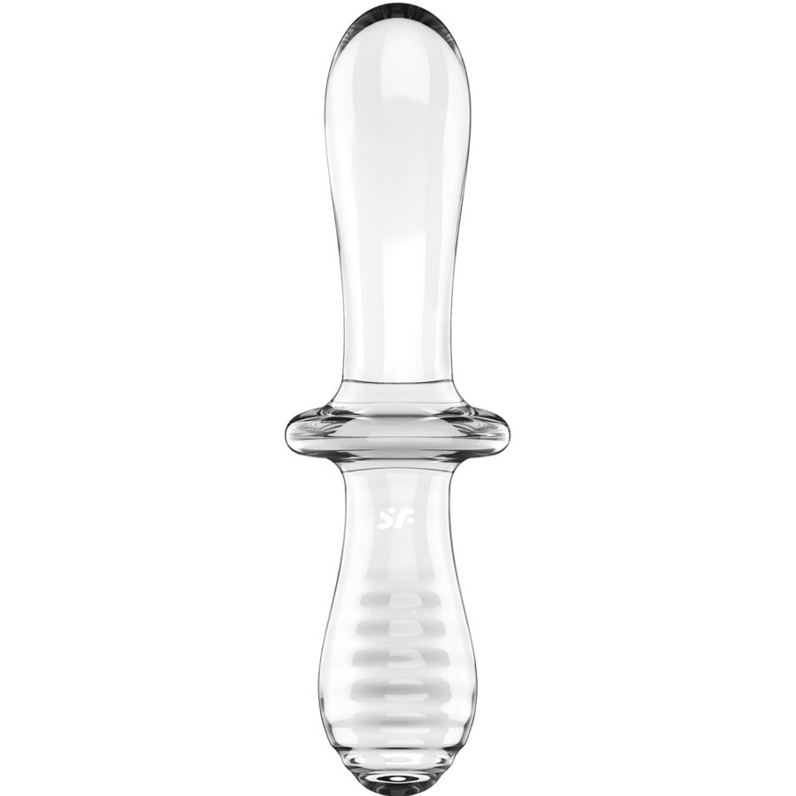 Satisfyer Double Crystal Transparent Glasdildo