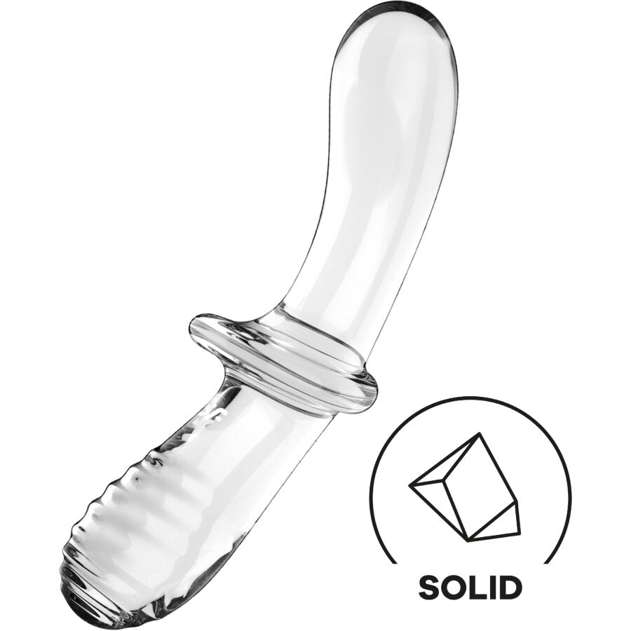 Satisfyer Double Crystal Transparent Glasdildo