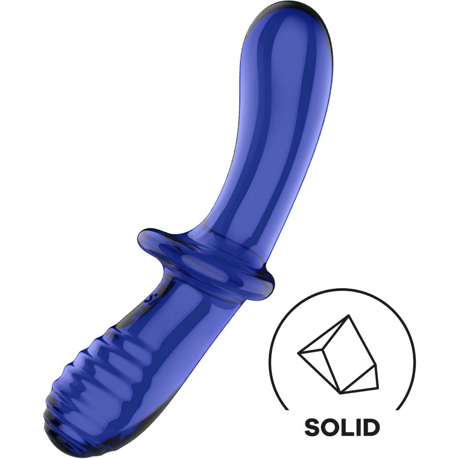Satisfyer Double Crystal Transparent Glasdildo
