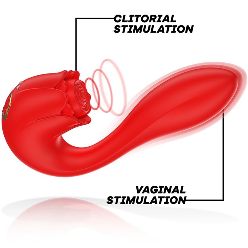 Mia Selena Stimulator Vibrating + Tapping Red