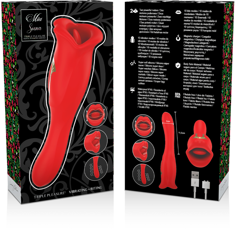 Mia Siena Triple Pleasure Vibrating + Biting